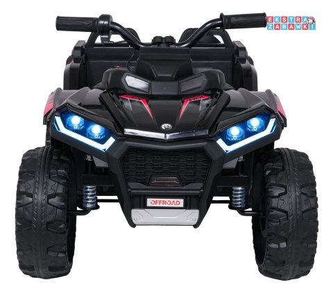 Quad Sport TX ATV na akumulator - czarny, 4x35W 24V/7Ah, pilot, EVA, ekoskóra, Bluetooth [HL699]