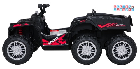 Quad Sport TX ATV na akumulator - czarny, 4x35W 24V/7Ah, pilot, EVA, ekoskóra, Bluetooth [HL699]