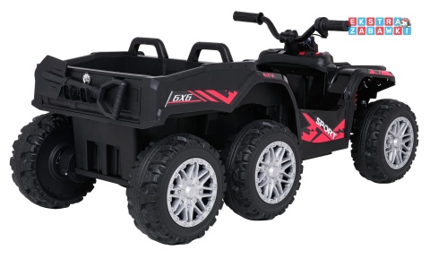 Quad Sport TX ATV na akumulator - czarny, 4x35W 24V/7Ah, pilot, EVA, ekoskóra, Bluetooth [HL699]