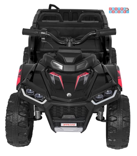 Quad Sport TX ATV na akumulator - czarny, 4x35W 24V/7Ah, pilot, EVA, ekoskóra, Bluetooth [HL699]