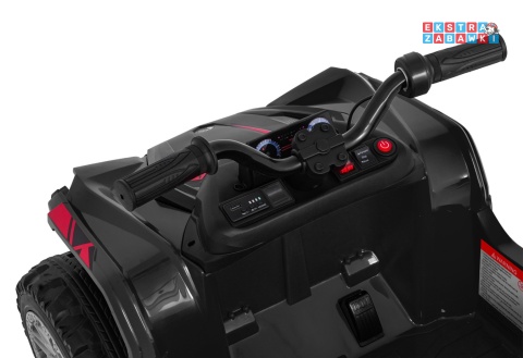Quad Sport TX ATV na akumulator - czarny, 4x35W 24V/7Ah, pilot, EVA, ekoskóra, Bluetooth [HL699]