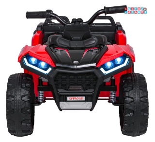 Quad Sport TX ATV na akumulator - czerwony, 4x35W 24V/7Ah, EVA, pilot, ekoskóra, Bluetooth [HL699]