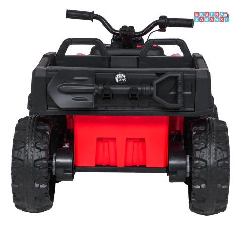 Quad Sport TX ATV na akumulator - czerwony, 4x35W 24V/7Ah, EVA, pilot, ekoskóra, Bluetooth [HL699]