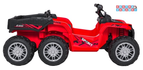 Quad Sport TX ATV na akumulator - czerwony, 4x35W 24V/7Ah, EVA, pilot, ekoskóra, Bluetooth [HL699]
