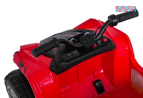 Quad Sport TX ATV na akumulator - czerwony, 4x35W 24V/7Ah, EVA, pilot, ekoskóra, Bluetooth [HL699]