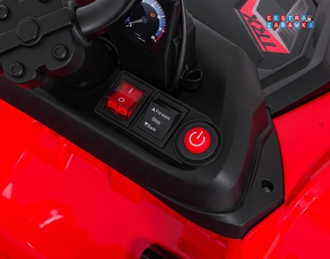 Quad Sport TX ATV na akumulator - czerwony, 4x35W 24V/7Ah, EVA, pilot, ekoskóra, Bluetooth [HL699]