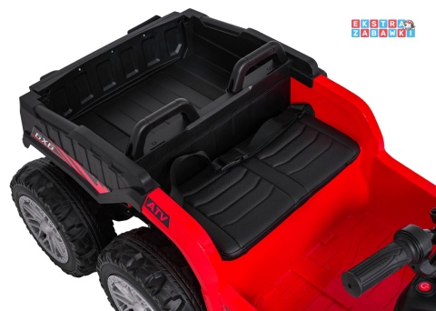 Quad Sport TX ATV na akumulator - czerwony, 4x35W 24V/7Ah, EVA, pilot, ekoskóra, Bluetooth [HL699]