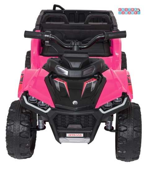 Quad Sport TX ATV na akumulator - różowy, 4x35W 24V/7Ah, pilot, EVA, ekoskóra, Bluetooth [HL699]