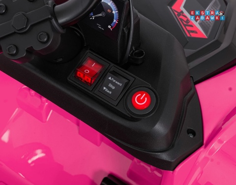 Quad Sport TX ATV na akumulator - różowy, 4x35W 24V/7Ah, pilot, EVA, ekoskóra, Bluetooth [HL699]