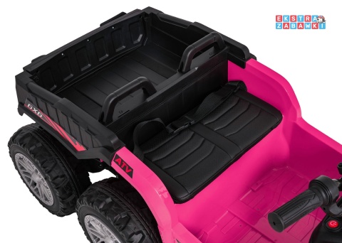 Quad Sport TX ATV na akumulator - różowy, 4x35W 24V/7Ah, pilot, EVA, ekoskóra, Bluetooth [HL699]