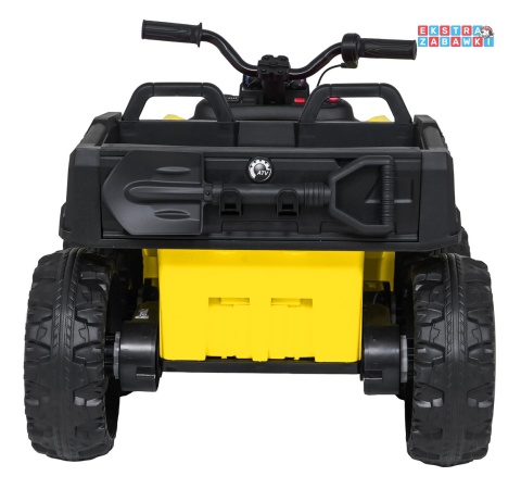 Quad Sport TX ATV na akumulator - żółty, 4x35W 24V/7Ah, pilot, EVA, ekoskóra, Bluetooth [HL699]