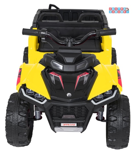 Quad Sport TX ATV na akumulator - żółty, 4x35W 24V/7Ah, pilot, EVA, ekoskóra, Bluetooth [HL699]