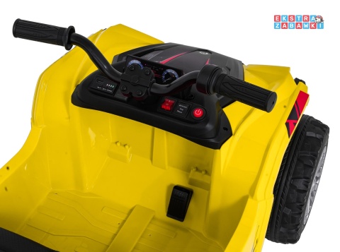 Quad Sport TX ATV na akumulator - żółty, 4x35W 24V/7Ah, pilot, EVA, ekoskóra, Bluetooth [HL699]