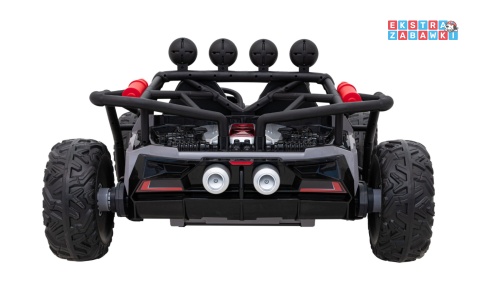 Buggy Racing 5 dwuosobowy na akumulator - szary, 2x200W 24V/7Ah, pilot, panel audio, LED, wolny start [JS3168]