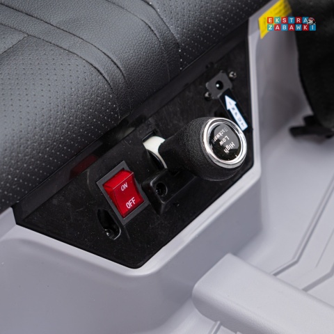 Buggy Racing 5 dwuosobowy na akumulator - szary, 2x200W 24V/7Ah, pilot, panel audio, LED, wolny start [JS3168]
