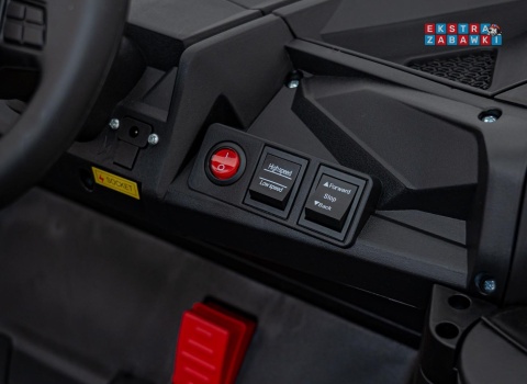 Buggy UTV Racing na akumulator - zielony, 4x45W 12V/10Ah, pilot, panel muzyczny, LED, EVA, wolny start [A036]