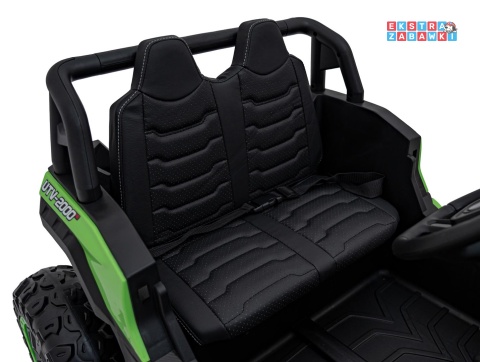 Buggy UTV Racing na akumulator - zielony, 4x45W 12V/10Ah, pilot, panel muzyczny, LED, EVA, wolny start [A036]