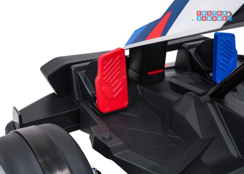 Gokart BMW na akumulator - biały, 2x200W 24V/9Ah, wolny start, sportowe siedzenie [BDM00978]