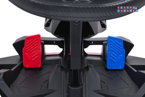 Gokart BMW na akumulator - biały, 2x200W 24V/9Ah, wolny start, sportowe siedzenie [BDM00978]