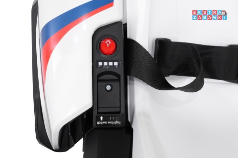 Gokart BMW na akumulator - biały, 2x200W 24V/9Ah, wolny start, sportowe siedzenie [BDM00978]