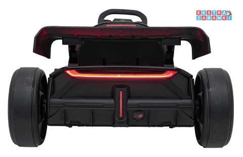 Gokart Audi na akumulator - czarny, 2x150W 24V/7Ah, LED, MP3, radio FM, EVA, BT, drift/sport [AHL007A]