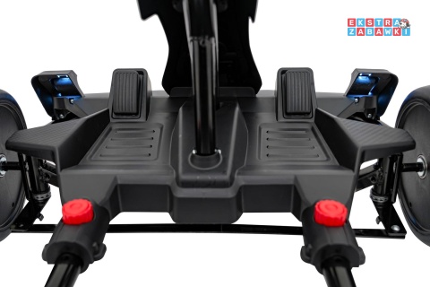 Gokart Audi na akumulator - czarny, 2x150W 24V/7Ah, LED, MP3, radio FM, EVA, BT, drift/sport [AHL007A]