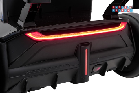 Gokart Audi na akumulator - czarny, 2x150W 24V/7Ah, LED, MP3, radio FM, EVA, BT, drift/sport [AHL007A]