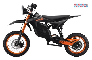 Motor E-RIDER X na akumulator - czarny, 1x2000W 48V/20.8Ah Li-ion, do 50km/h, hamulce tarczowe, pompowane opony [HP135E]