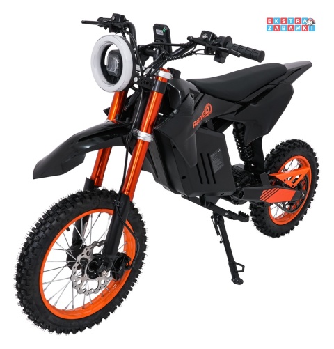 Motor E-RIDER X na akumulator - czarny, 1x2000W 48V/20.8Ah Li-ion, do 50km/h, hamulce tarczowe, pompowane opony [HP135E]