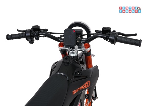 Motor E-RIDER X na akumulator - czarny, 1x2000W 48V/20.8Ah Li-ion, do 50km/h, hamulce tarczowe, pompowane opony [HP135E]