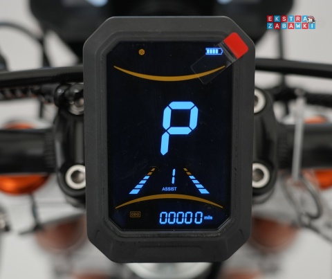 Motor E-RIDER X na akumulator - czarny, 1x2000W 48V/20.8Ah Li-ion, do 50km/h, hamulce tarczowe, pompowane opony [HP135E]