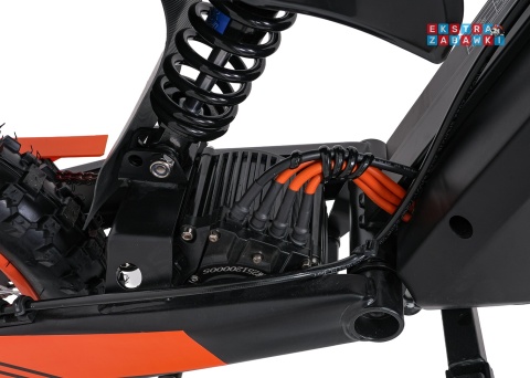 Motor E-RIDER X na akumulator - czarny, 1x2000W 48V/20.8Ah Li-ion, do 50km/h, hamulce tarczowe, pompowane opony [HP135E]