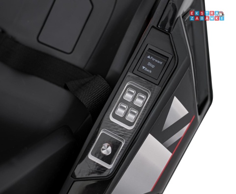 Gokart Audi na akumulator - czerwony, 2x150W 24V/7Ah, LED, MP3, radio FM, EVA, BT, drift/sport [AHL007A]