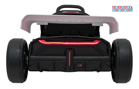 Gokart Audi na akumulator - biały, 2x150W 24V/7Ah, LED, MP3, radio FM, EVA, BT, drift/sport [AHL007A]
