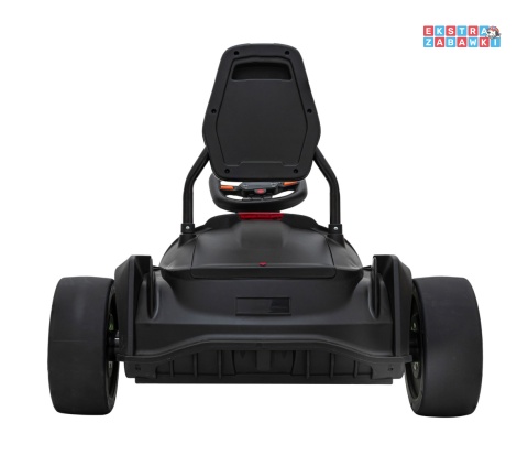 Gokart Fast 3 z driftem na akumulator - czarny, 2x150W 24V/14Ah, radio, LED, pasy, EVA, BT [BDM0933]
