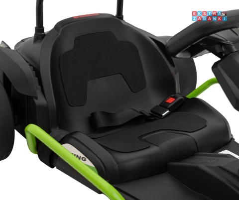 Gokart Fast 3 z driftem na akumulator - czarny, 2x150W 24V/14Ah, radio, LED, pasy, EVA, BT [BDM0933]