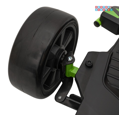 Gokart Fast 3 z driftem na akumulator - czarny, 2x150W 24V/14Ah, radio, LED, pasy, EVA, BT [BDM0933]