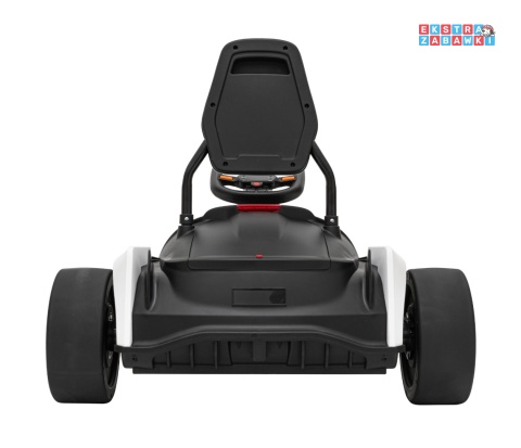 Gokart Fast 3 z driftem na akumulator - biały, 2x150W 24V/14Ah, radio, LED, pasy, EVA, BT [BDM0933]