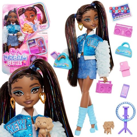 Mattel lalka Barbie Dream Besties Brooklyn z akcesoriami [ZA6700]