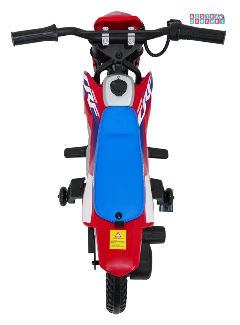 Motor HONDA CFR450R na akumulator - czerwony, 1x35W 12V/7Ah, EVA, amortyzator z tyłu, ekoskóra, manetka gazu [A9903]