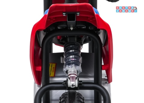 Motor HONDA CFR450R na akumulator - czerwony, 1x35W 12V/7Ah, EVA, amortyzator z tyłu, ekoskóra, manetka gazu [A9903]