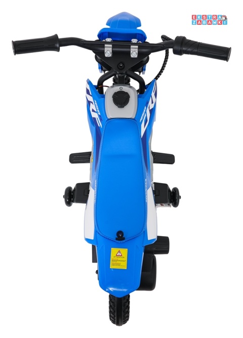 Motor HONDA CFR450R na akumulator - niebieski, 1x35W 12V/7Ah, EVA, amortyzator z tyłu, ekoskóra, manetka gazu [A9903]