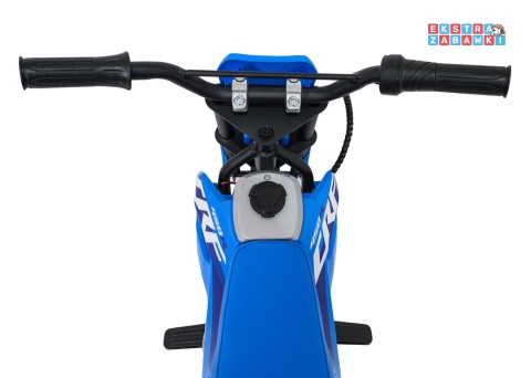 Motor HONDA CFR450R na akumulator - niebieski, 1x35W 12V/7Ah, EVA, amortyzator z tyłu, ekoskóra, manetka gazu [A9903]