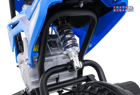 Motor HONDA CFR450R na akumulator - niebieski, 1x35W 12V/7Ah, EVA, amortyzator z tyłu, ekoskóra, manetka gazu [A9903]