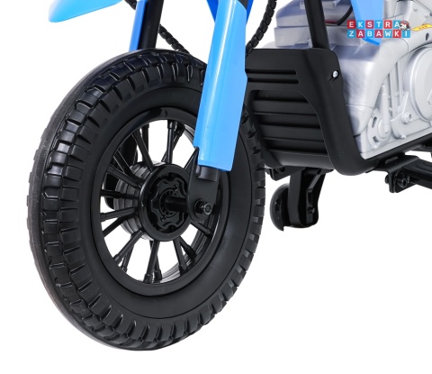 Motor HONDA CFR450R na akumulator - niebieski, 1x35W 12V/7Ah, EVA, amortyzator z tyłu, ekoskóra, manetka gazu [A9903]