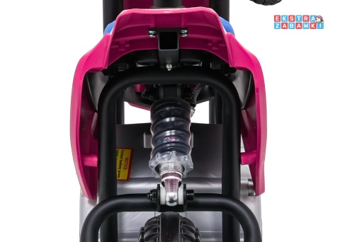 Motor HONDA CFR450R na akumulator - różowy, 1x35W 12V/7Ah, EVA, amortyzator z tyłu, ekoskóra, manetka gazu [A9903]