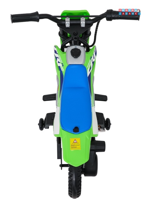 Motor HONDA CFR450R na akumulator - zielony, 1x35W 12V/7Ah, EVA, amortyzator z tyłu, ekoskóra, manetka gazu [A9903]