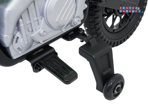 Motor HONDA CFR450R na akumulator - zielony, 1x35W 12V/7Ah, EVA, amortyzator z tyłu, ekoskóra, manetka gazu [A9903]