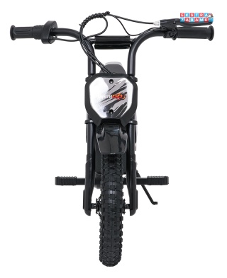 Motorek SHARK na akumulator - czarny, 1x150W 12V/4Ah Li-ion, do 15km/h, pompowane opony, hamulec bębnowy [HP02E]