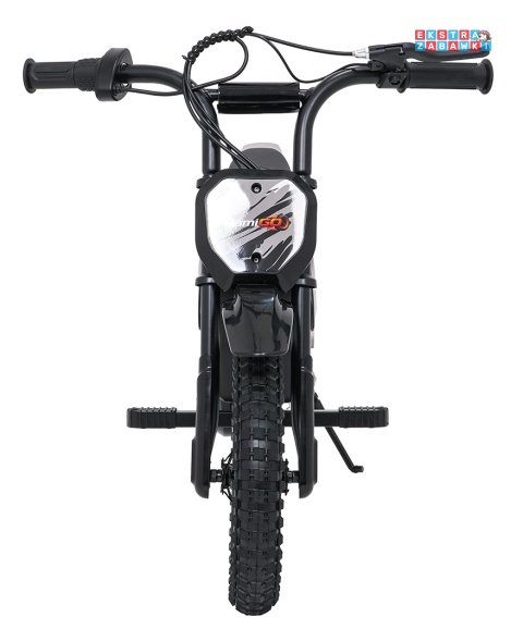 Motorek SHARK na akumulator - czarny, 1x150W 12V/4Ah Li-ion, do 15km/h, pompowane opony, hamulec bębnowy [HP02E]